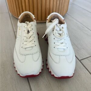 Christian Louboutin White Sneakers with Red Soles